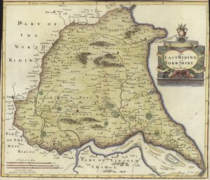 Mapa East Riding of Yorkshire (rycina kolorowa)